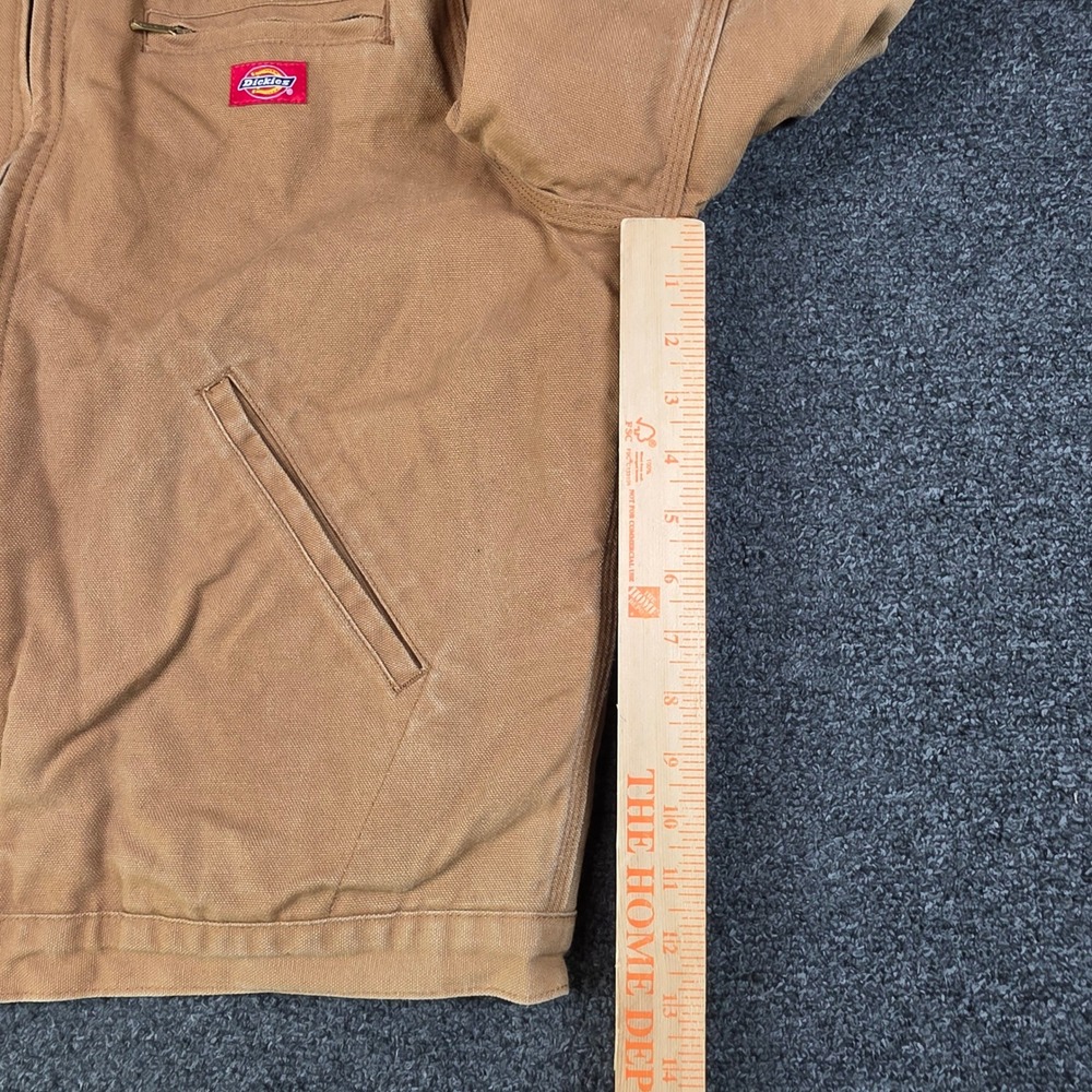 Dickies Duck Canvas Detroit Jacket Brown Mens Large Blanket Lined W535216 Work - Picture 4 of 9